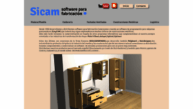 What Sicam-info.com website looked like in 2019 (5 years ago)