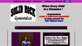 What Solidrockgymnastics.com website looked like in 2019 (5 years ago)