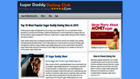 What Sugardaddydatingclub.com website looked like in 2019 (5 years ago)