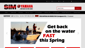 What Simyamaha.com website looked like in 2019 (4 years ago)