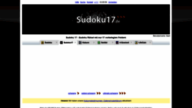 What Sudoku17.de website looked like in 2019 (5 years ago)