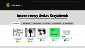 What Szarada.net website looked like in 2019 (4 years ago)