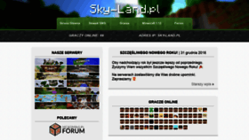 What Sky-land.pl website looked like in 2019 (4 years ago)