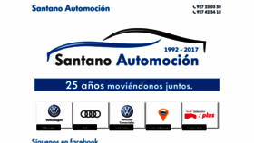 What Santanoautomocion.com website looked like in 2019 (5 years ago)
