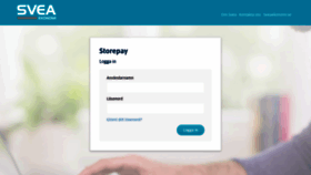 What Storepay.svea.com website looked like in 2019 (4 years ago)