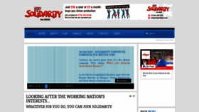 What Solidaritytradeunion.com website looked like in 2019 (5 years ago)
