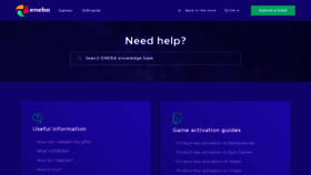 What Support.eneba.com website looked like in 2019 (6 years ago)
