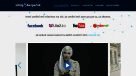 What Sdilejbezpecne.cz website looked like in 2019 (5 years ago)