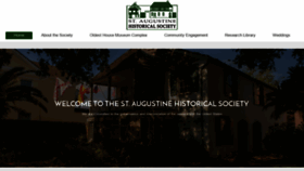 What Saintaugustinehistoricalsociety.org website looked like in 2019 (5 years ago)