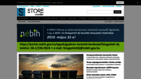 What Storeinsider.hu website looked like in 2019 (7 years ago)