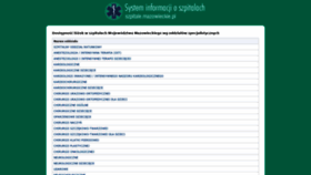 What Szpitale.mazowieckie.pl website looked like in 2019 (4 years ago)