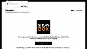 What Showbox.ink website looked like in 2019 (4 years ago)