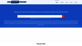 What Siteworthchecker.com website looked like in 2019 (4 years ago)