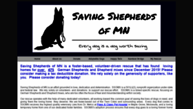 What Savingshepherdsofmn.org website looked like in 2019 (4 years ago)