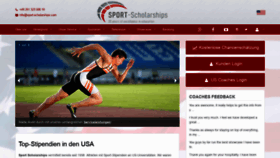 What Sport-scholarships.com website looked like in 2019 (4 years ago)