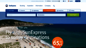 What Sunexpress.com website looked like in 2019 (4 years ago)
