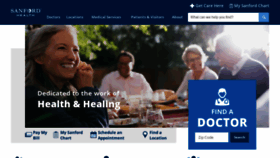 What Sanfordhealth.org website looked like in 2019 (4 years ago)