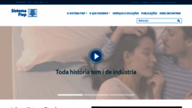 What Sistemafiep.org.br website looked like in 2019 (4 years ago)