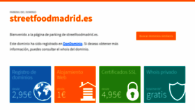 What Streetfoodmadrid.es website looked like in 2019 (4 years ago)
