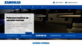 What Samorad.com website looked like in 2019 (6 years ago)