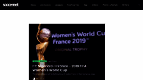 What Soccernet.com.ng website looked like in 2019 (6 years ago)