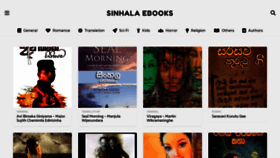 What Sinhalaebooks.com website looked like in 2019 (4 years ago)