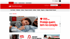 What Santander.pt website looked like in 2019 (4 years ago)