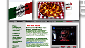 What Santinosnypizza.net website looked like in 2019 (4 years ago)