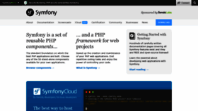 What Symfony.com website looked like in 2019 (4 years ago)