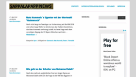 What Sappalapapp.de website looked like in 2019 (4 years ago)