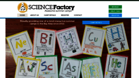 What Sciencefactorycamp.com website looked like in 2019 (4 years ago)