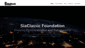 What Siaclassic.org website looked like in 2019 (4 years ago)