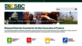 What Sustainablebiomaterials.org website looked like in 2019 (4 years ago)