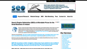 What Seowebsite.ie website looked like in 2019 (4 years ago)