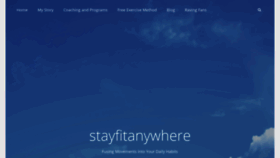 What Stayfitanywhere.com website looked like in 2019 (4 years ago)