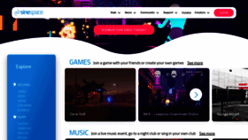 What Sine.space website looked like in 2019 (6 years ago)