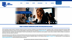 What Sbaeduca.sk website looked like in 2019 (4 years ago)