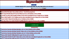 What Skymovieshd.vip website looked like in 2019 (4 years ago)