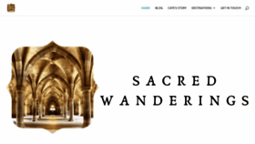 What Sacredwanderings.com website looked like in 2019 (4 years ago)
