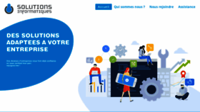 What Solutions-informatiques.com website looked like in 2019 (4 years ago)