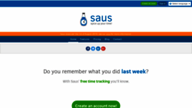 What Saus.io website looked like in 2019 (4 years ago)