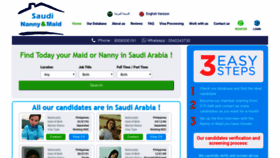 What Saudi-nanny-maid.com website looked like in 2019 (4 years ago)