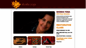 What Shoshayoga.com website looked like in 2019 (4 years ago)