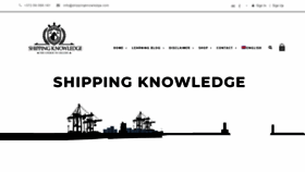 What Shippingknowledge.com website looked like in 2019 (4 years ago)