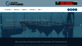 What Simpsonvillechamber.com website looked like in 2019 (4 years ago)