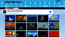 What Sonicgames.com website looked like in 2019 (4 years ago)