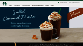 What Starbucks.com.br website looked like in 2019 (4 years ago)