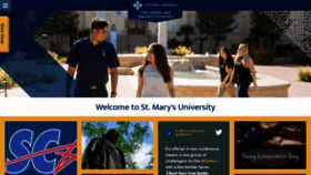 What Stmarytx.edu website looked like in 2019 (4 years ago)