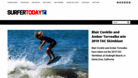What Surfertoday.com website looked like in 2019 (4 years ago)