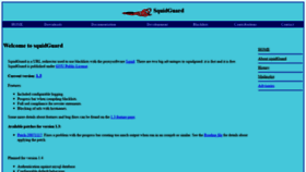 What Squidguard.org website looked like in 2019 (4 years ago)